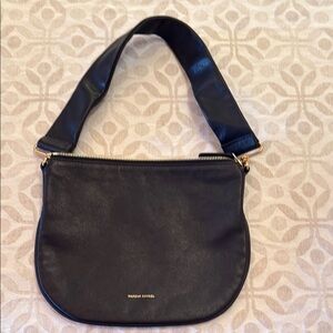 Mansur Gavriel Black Leather Shoulder Bag